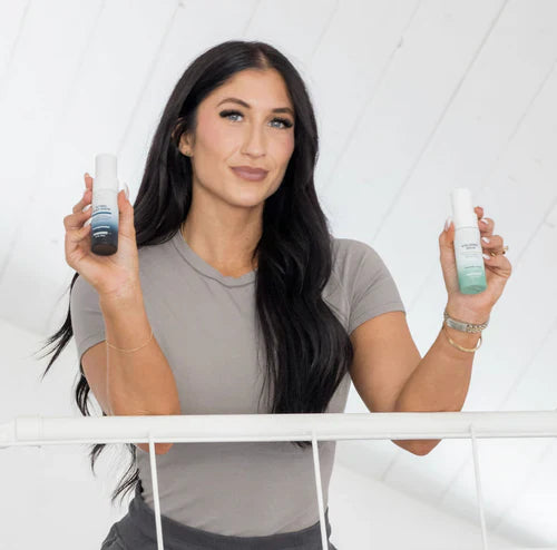 Pitcure of women with healthy skin products